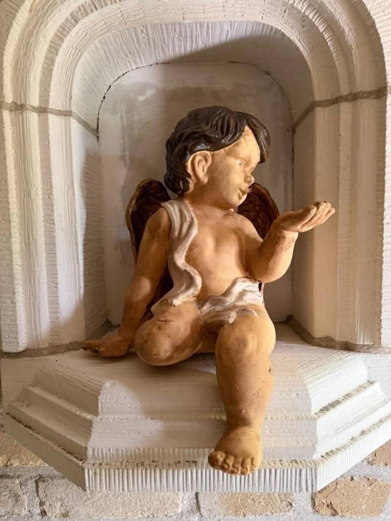 Chérubin  / ange décoratif à poser dans une niche ou support, Antiquités & Art, Enlèvement