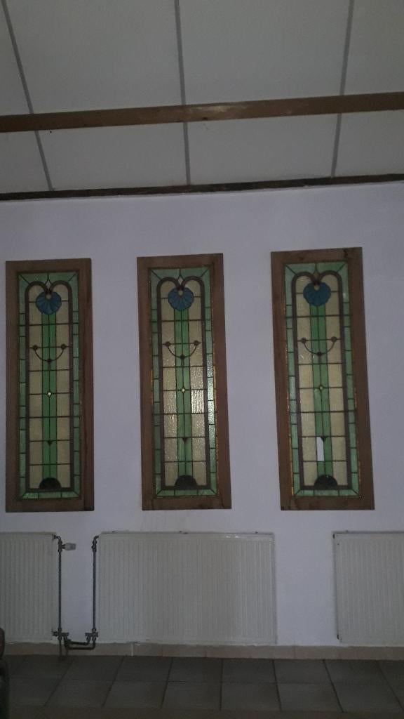 glasramen 0,50 op 1.60 m, Ophalen