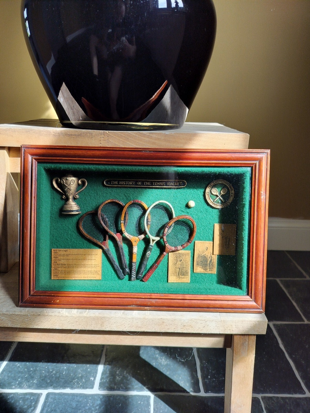 Tennis kader historie van de racket, Ophalen of Verzenden