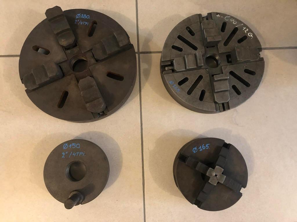 klauwplaten, Doe-het-zelf en Bouw, Draaibanken, Gebruikt, Onderdeel, Minder dan 500 mm, Ophalen