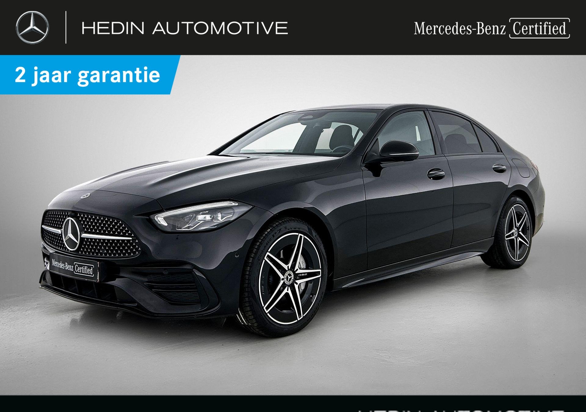 Mercedes-Benz C-Klasse 300 e Berline AMG Line | Night Pack |, Auto's, Automaat, Stof, Gebruikt, Zwart