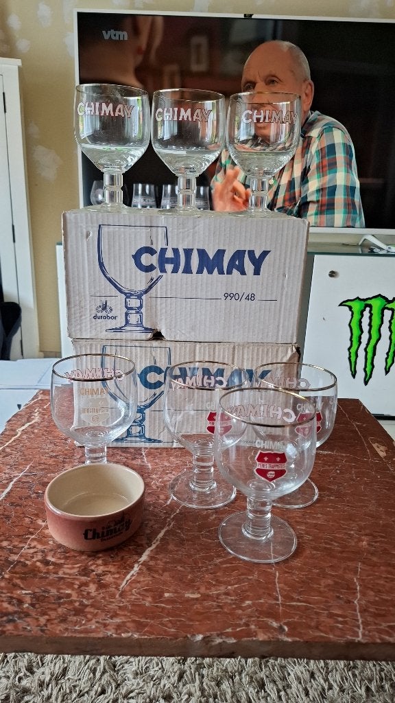 Chimay glazen, Ophalen of Verzenden, Nieuw, Gebruiksvoorwerp