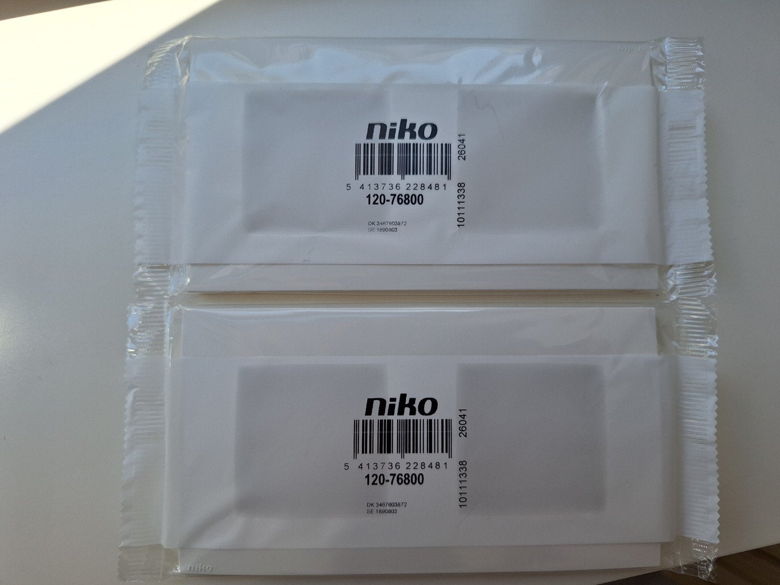 Niko 2x dubbele afdekplaat, Ophalen of Verzenden, Nieuw, Afdekraam