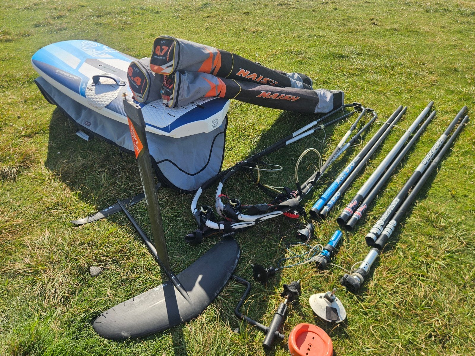 Windsurf foil set, Watersport en Boten, Ophalen, Naish, Foil