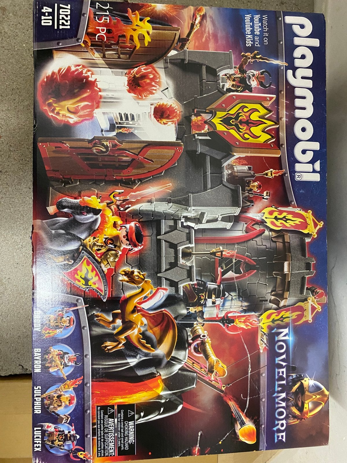Playmobil Novelmore Kasteel van de Burhham Raiders (70221), Kinderen en Baby's, Speelgoed | Playmobil, Ophalen, Complete set, Zo goed als nieuw