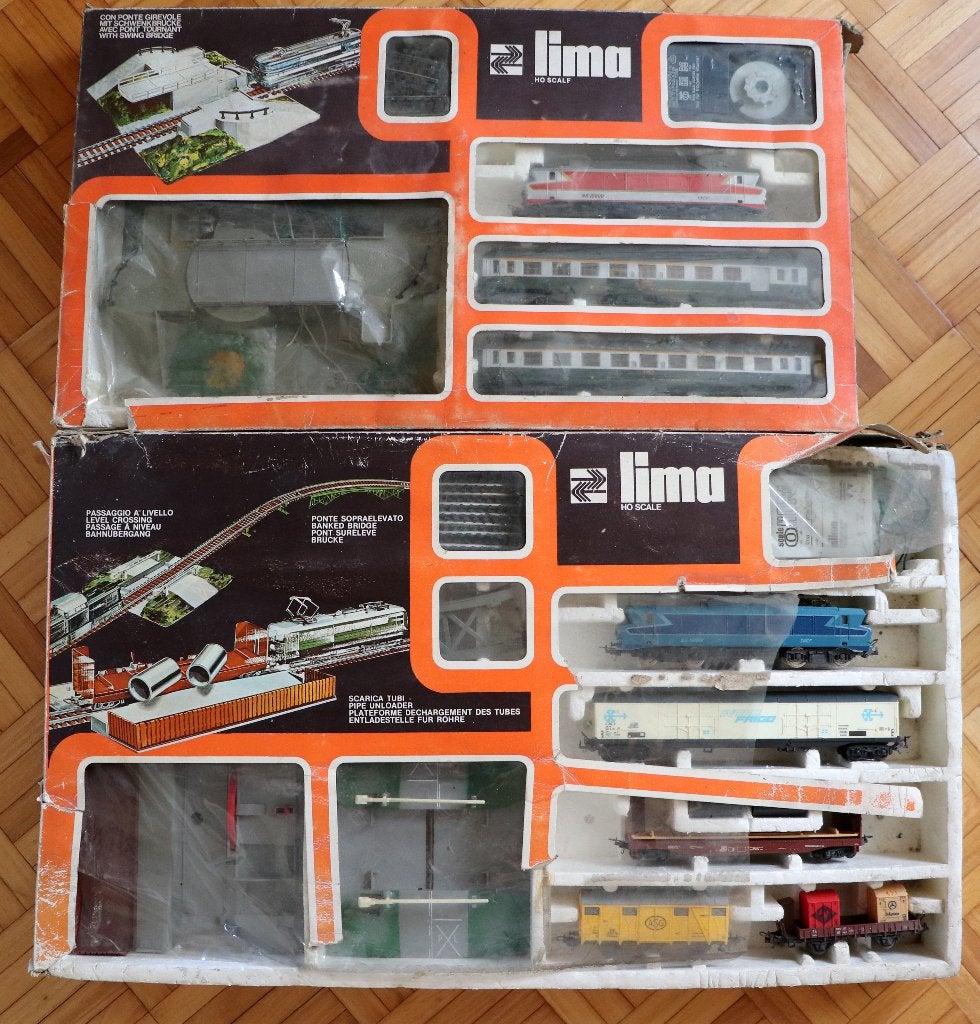 Vintage Lima HO Train Set Party (années 1980) — 2 sets, Hobby & Loisirs créatifs, Trains miniatures | HO, Enlèvement, Utilisé