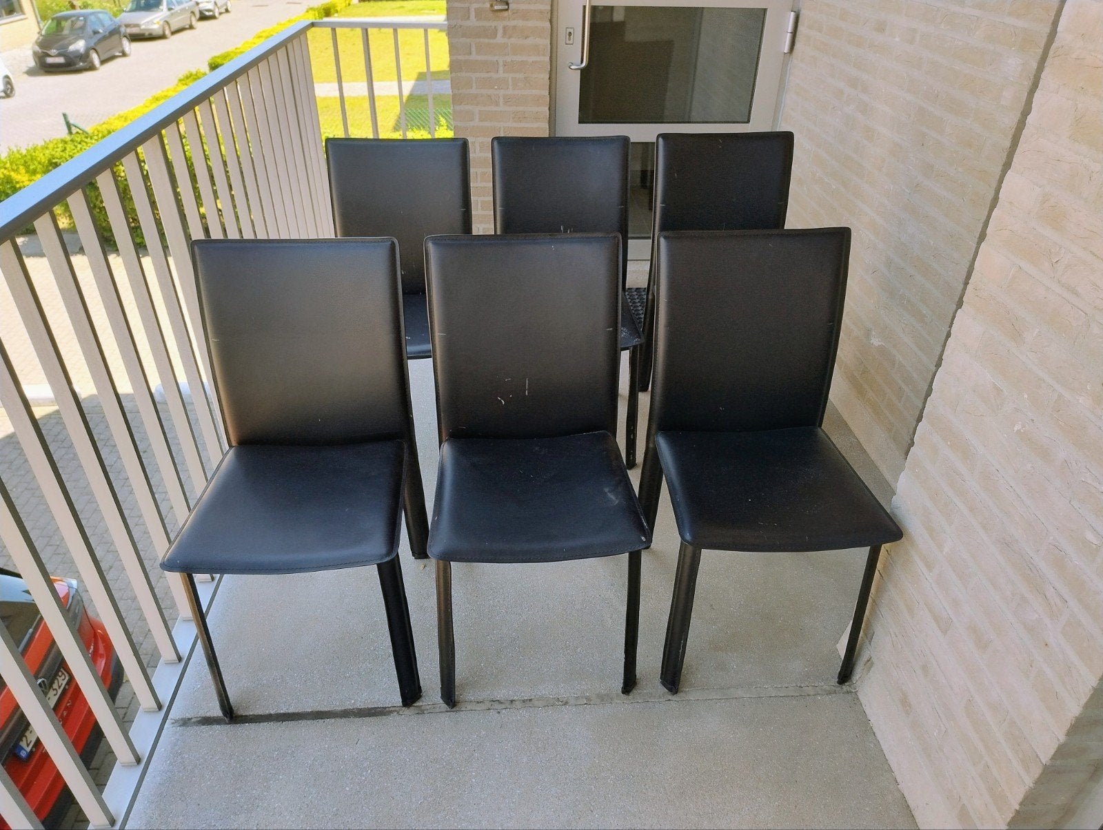 Stoelen, Huis en Inrichting, Stoelen, Gebruikt, Vijf, Zes of meer stoelen, Kunststof, Zwart, Ophalen