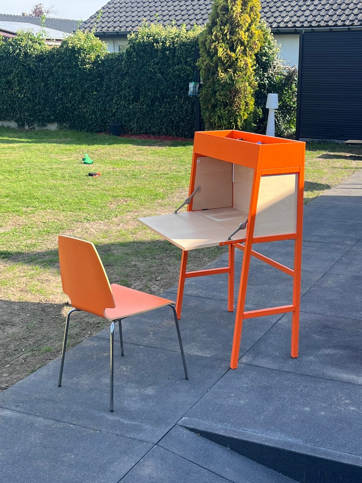 Bureau met stoel, Autres couleurs, Comme neuf, Enlèvement, Bois