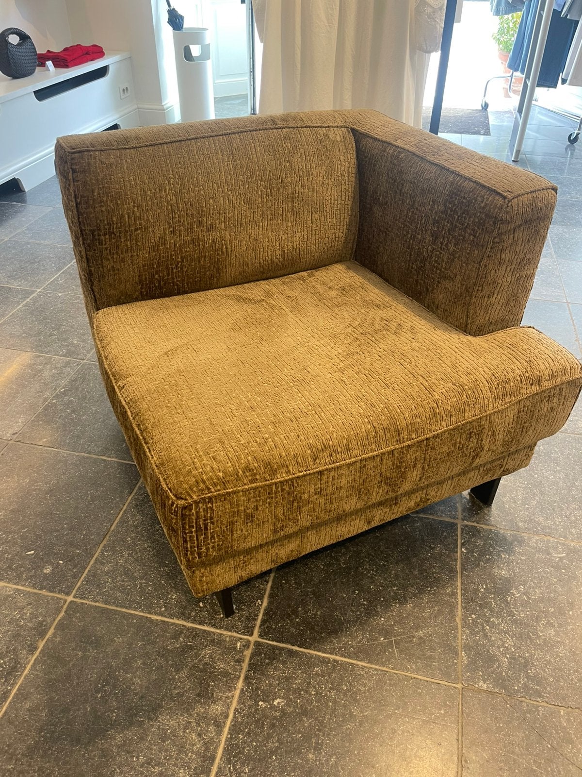 Zetel, Huis en Inrichting, Fauteuils, Zo goed als nieuw, Stof, Ophalen