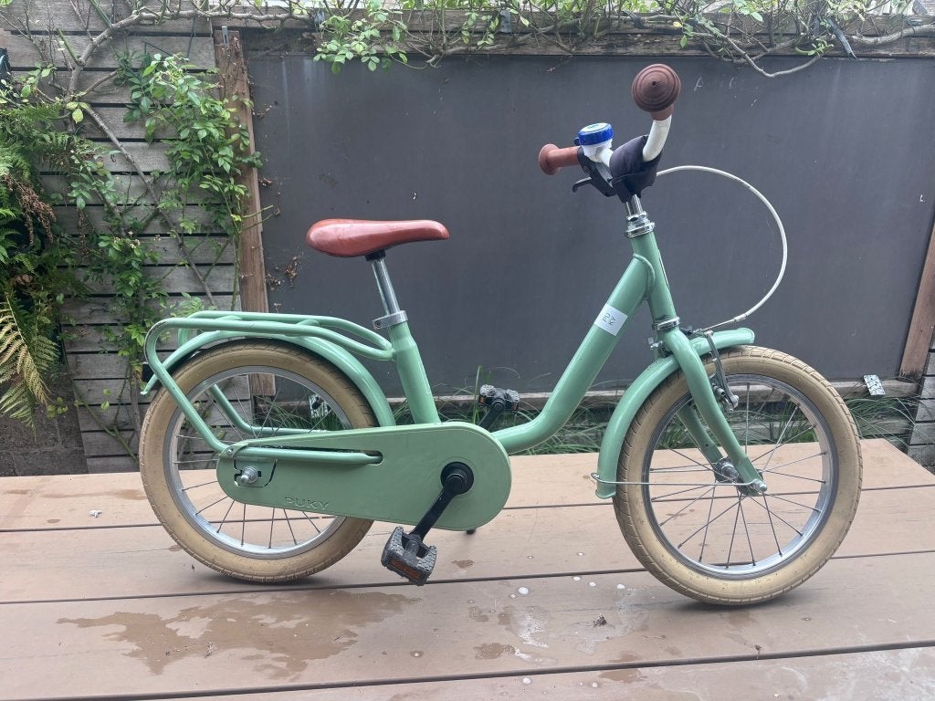 Kinderfiets Puky 16 inch, Ophalen, Terugtraprem, Zijwieltjes, Puky