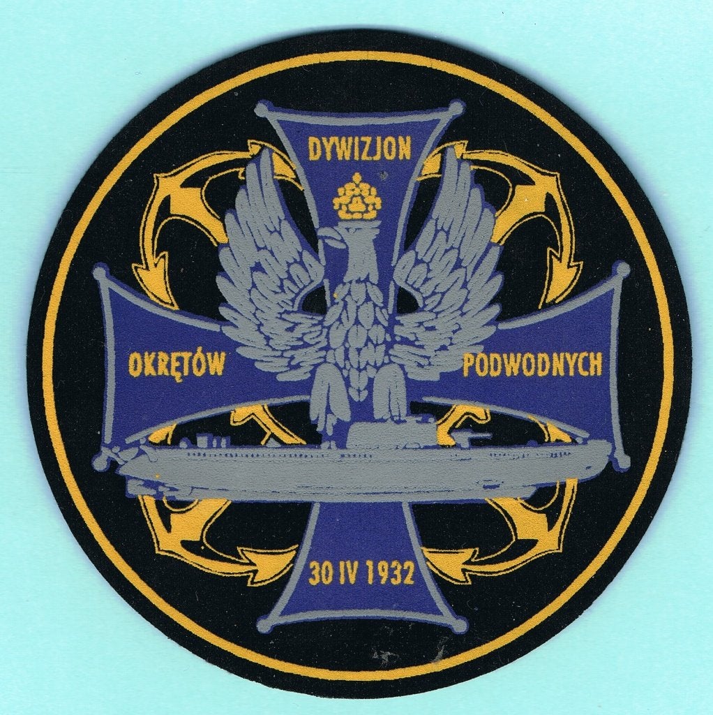 Patch Marine Polen "Dywizjon Okrętów Podwodnych"  ( A9 ), Ophalen of Verzenden, Marine, Embleem of Badge
