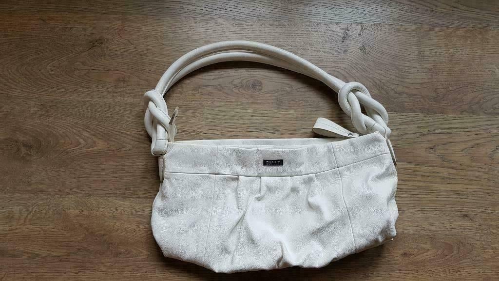 witte handtas / schoudertas van Esprit, Handtassen en Accessoires, Tassen | Damestassen, Ophalen of Verzenden, Gebruikt, Wit, Handtas