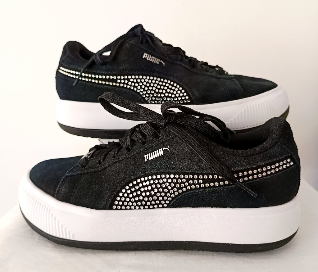 Puma Trainers, size 38,5(24,5cm), Puma, Zwart, Ophalen of Verzenden, Zo goed als nieuw