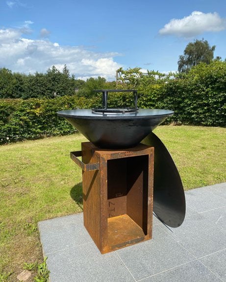 Handgemaakte plancha barbecue cortenstaal, Enlèvement, Neuf