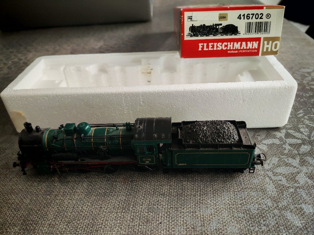 Fleischmann 416702 - Locomotive à vapeur Série 64 SNCB - HO, Analogique, Enlèvement ou Envoi, Fleischmann, Locomotive