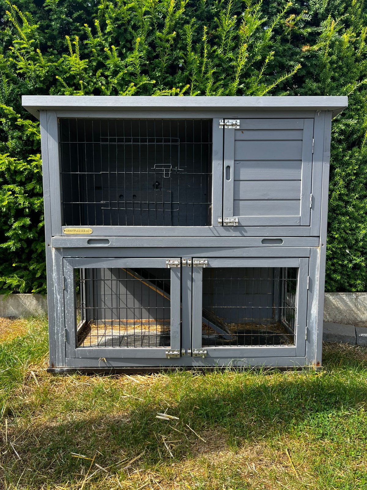 Konijnenhok, Dieren en Toebehoren, Ophalen, Gebruikt, 90 cm of meer, Konijn