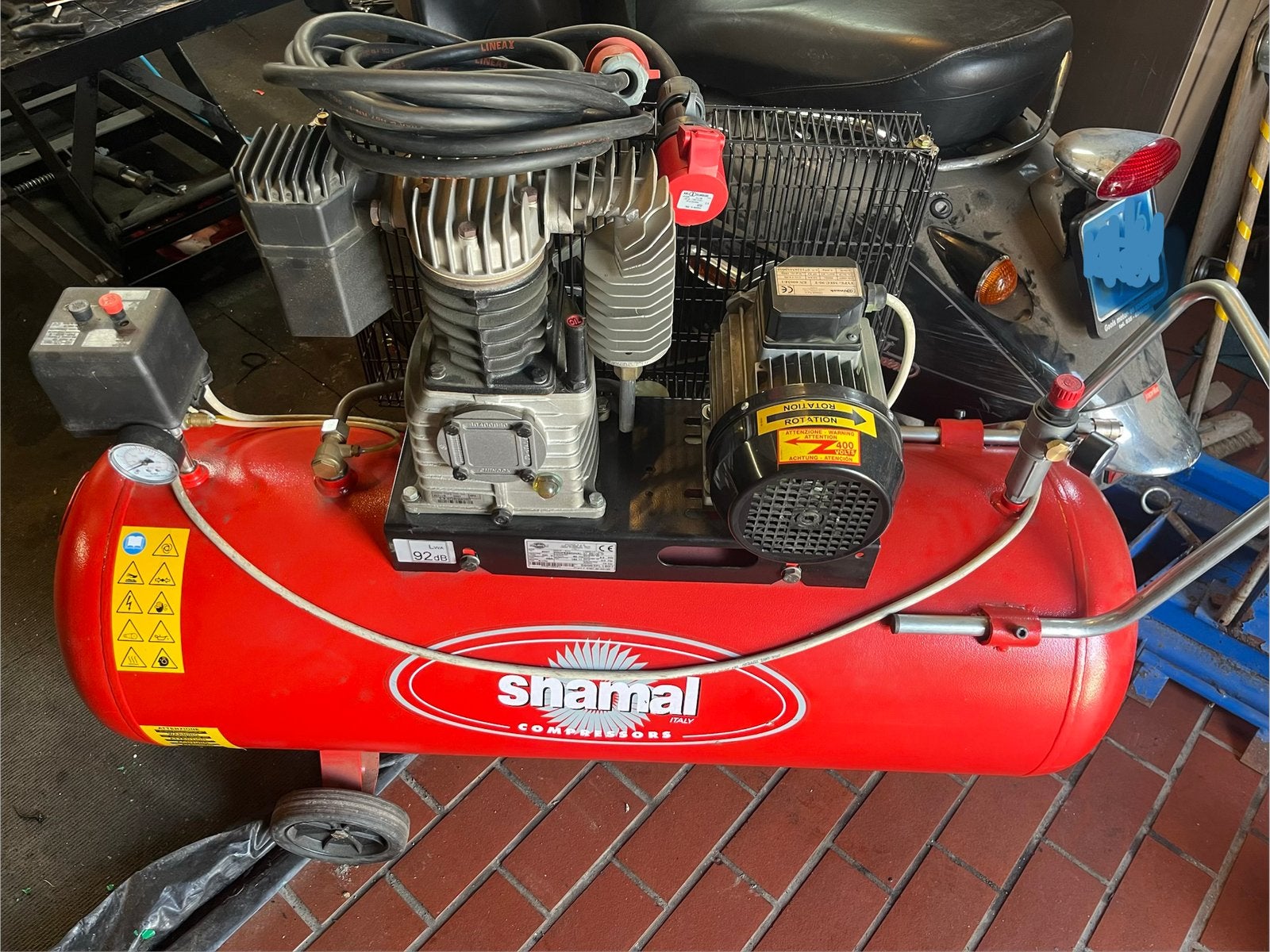 TE KOOP!!! Shamal compressor 380V, 10bar, Ophalen, Zo goed als nieuw, Mobiel, 6 tot 10 bar