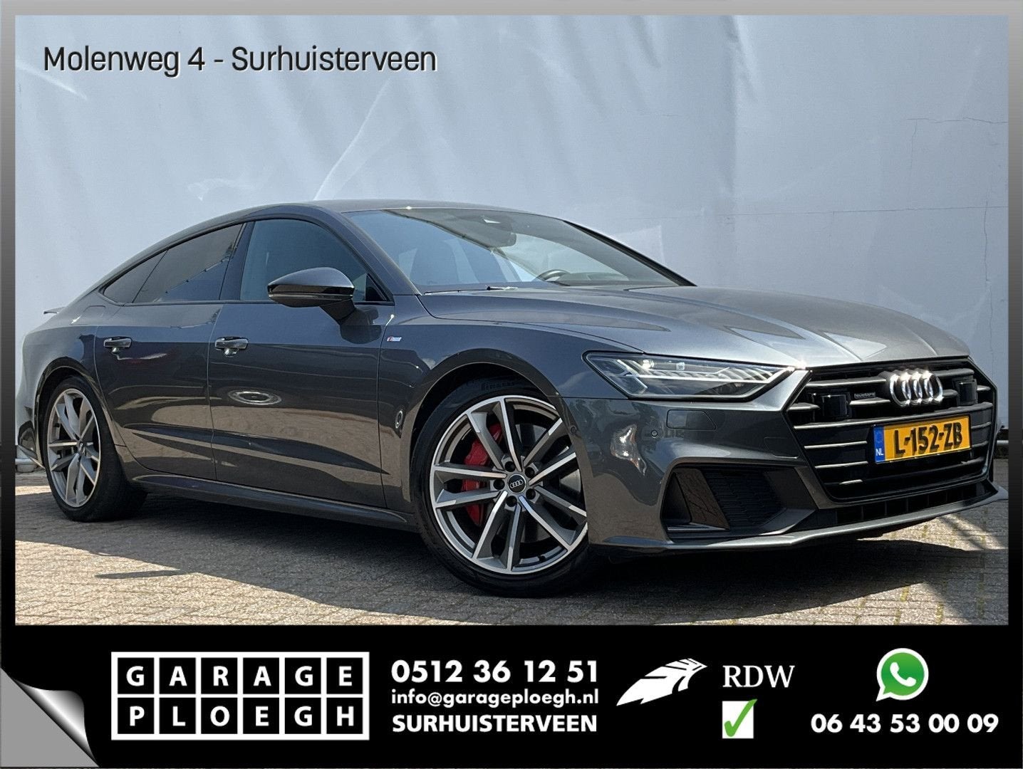 Audi A7 Sportback 55 TFSI E Quattro PHEV Competition S-Line, Auto's, 48 g/km, Bedrijf, Berline, Hybride Elektrisch/Benzine