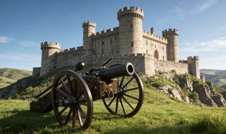 Exclusive Offre irréel Canon Médiéval Forgé Main, Enlèvement ou Envoi, Neuf
