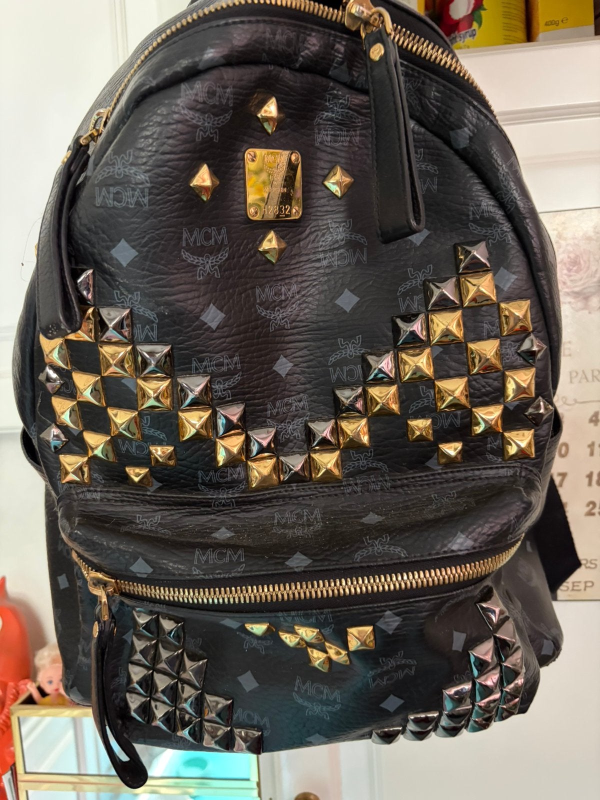 Rugzak mcm, Handtassen en Accessoires, 40 cm of meer, Gebruikt, Ophalen of Verzenden, Waterdicht
