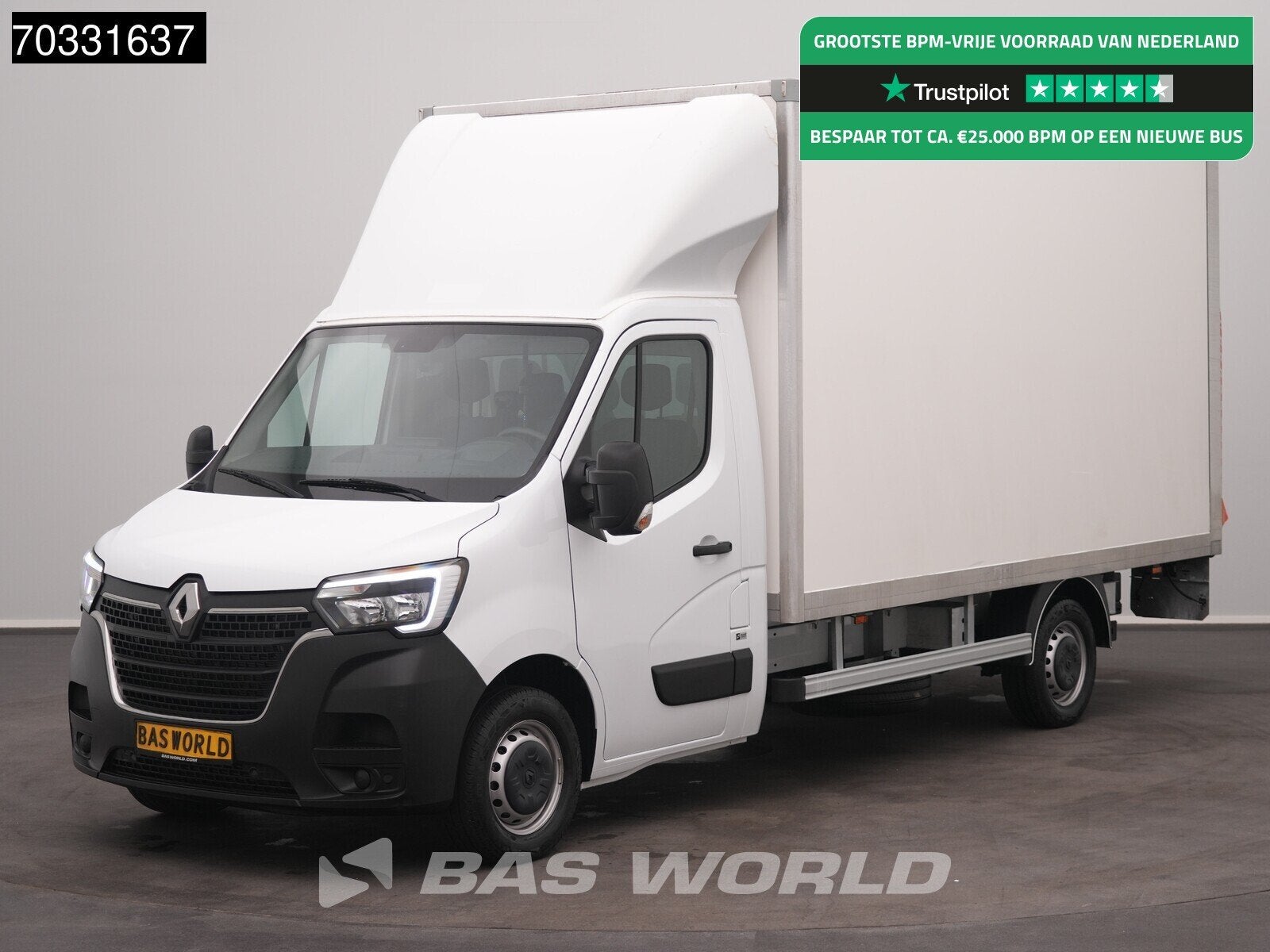 Renault Master 145PK D'Hollandia Laadklep Bakwagen LED Airco, Auto's, Bestelwagens en Lichte vracht, Stof, Gebruikt, 4 cilinders
