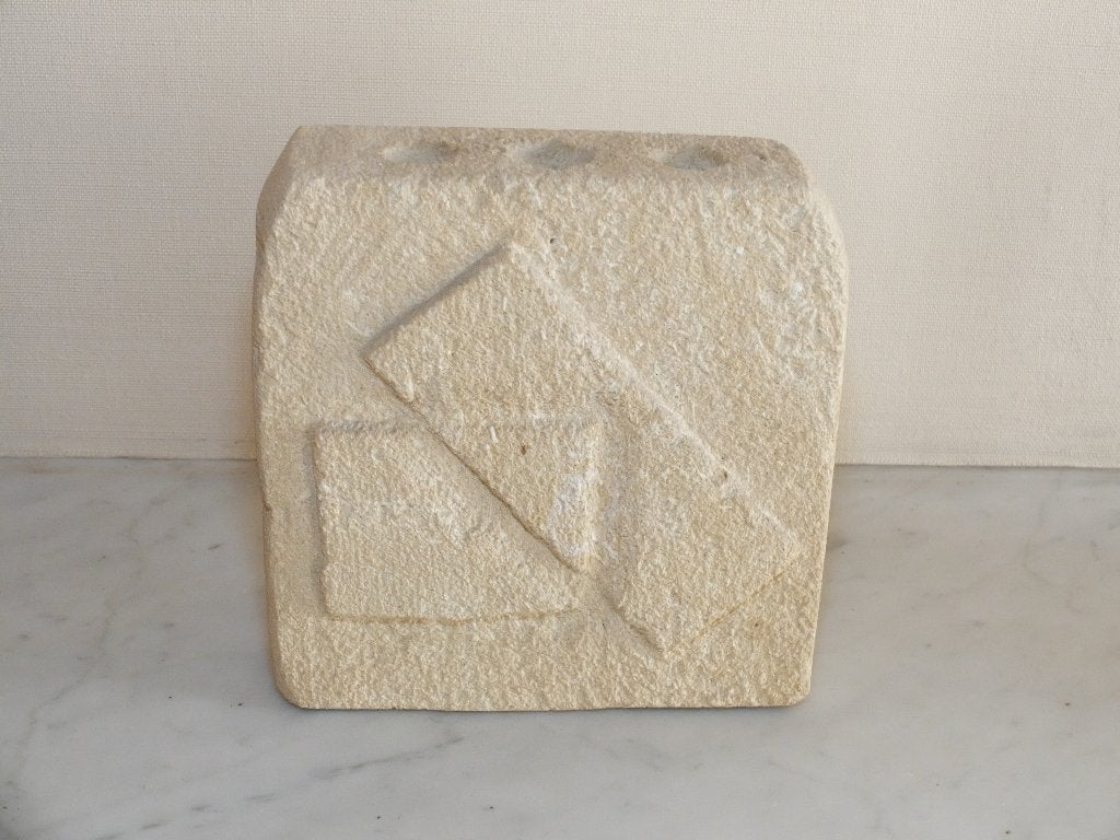 Sculpture sur pierre de Jacques de Verdal, Antiek en Kunst, Handgemaakt, 20 - 50 cm, Steen of Keramiek, Abstract