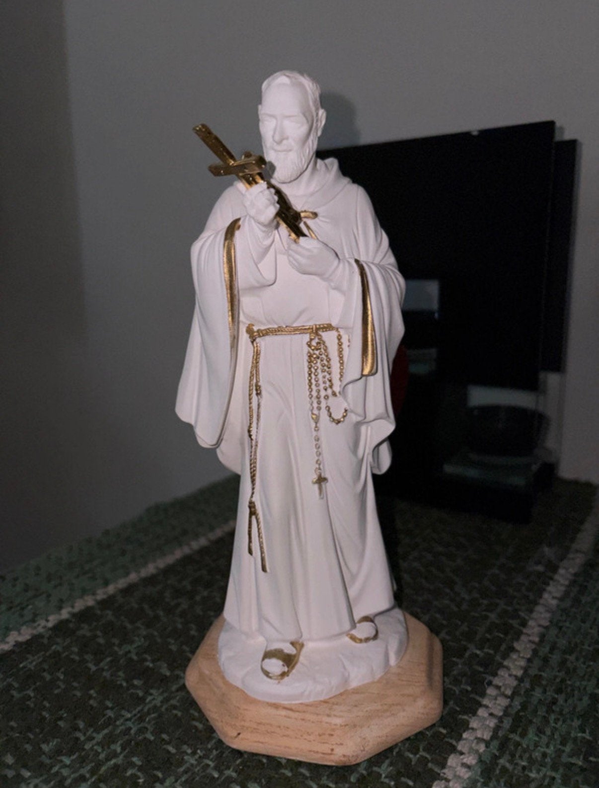 Statue padre pio neuf et saint michel archange, Enlèvement ou Envoi
