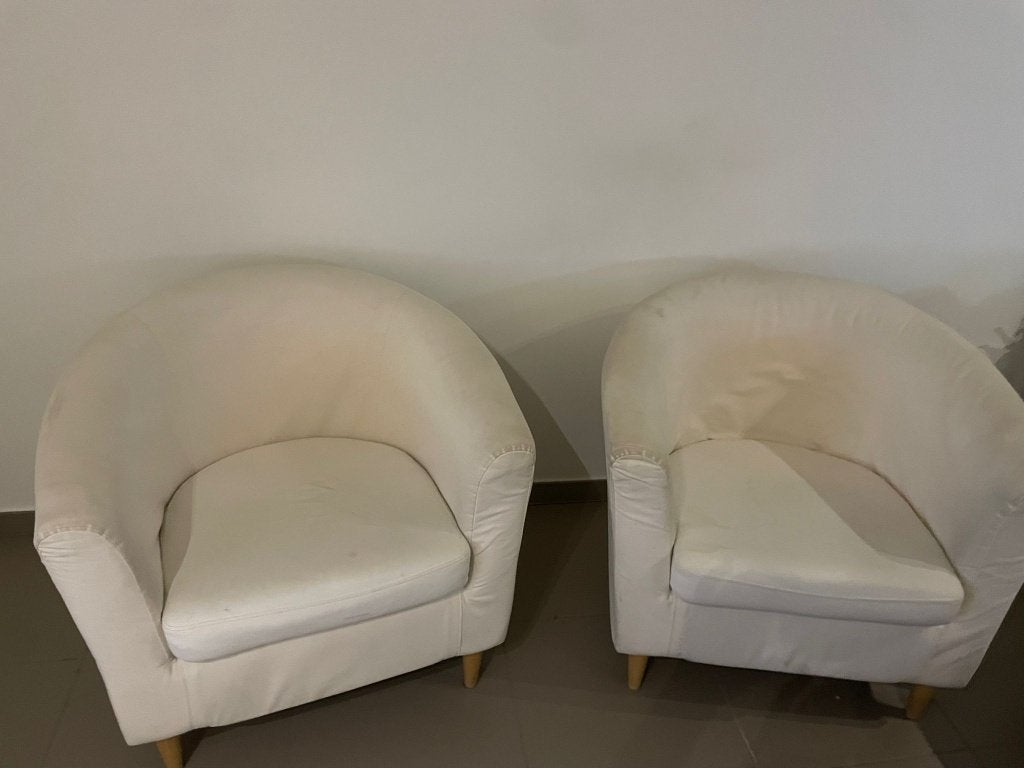 2 TULLSTA fauteuils, Huis en Inrichting, Fauteuils, Ophalen, Gebruikt, Minder dan 75 cm, 75 tot 100 cm
