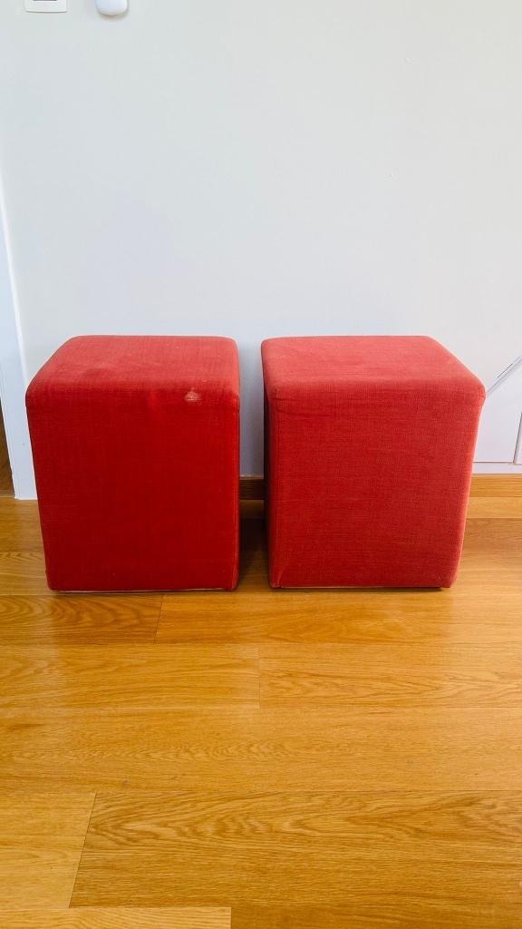 Pouf Flamand, Ophalen, Gebruikt, Stof