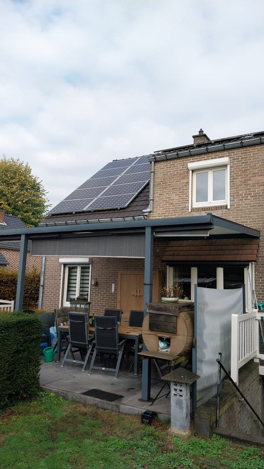 Terrasoverkapping 5x4 meter, Tuin en Terras, Ophalen, Gebruikt, Veranda