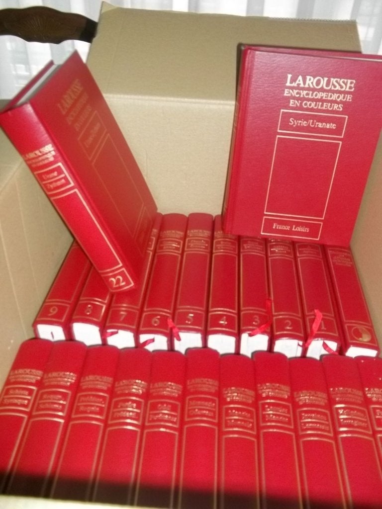Larouse encyclopédique en couleurs - 32 volumes, Enlèvement