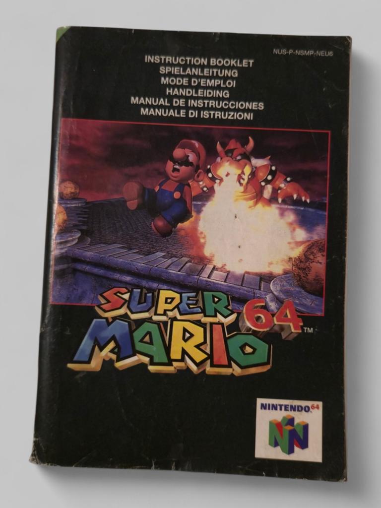 Super Mario 64 — Nintendo 64 Gebruiksaanwijzing, Games en Spelcomputers, Games | Nintendo 64, Ophalen of Verzenden
