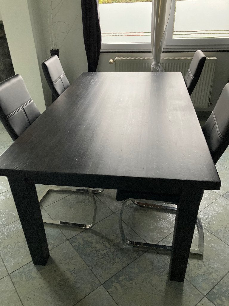 Table + chaises + fauteuils, Maison & Meubles, 150 à 200 cm, Cinq personnes ou plus, Pin, Enlèvement