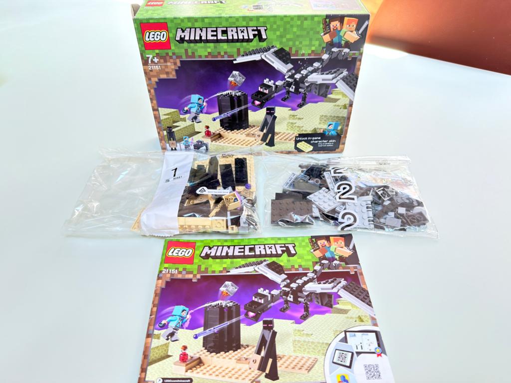 Lego Minecraft 21151 - volledig en uitgesorteerd, Gebruikt, Minecraft, Lego, Ophalen of Verzenden