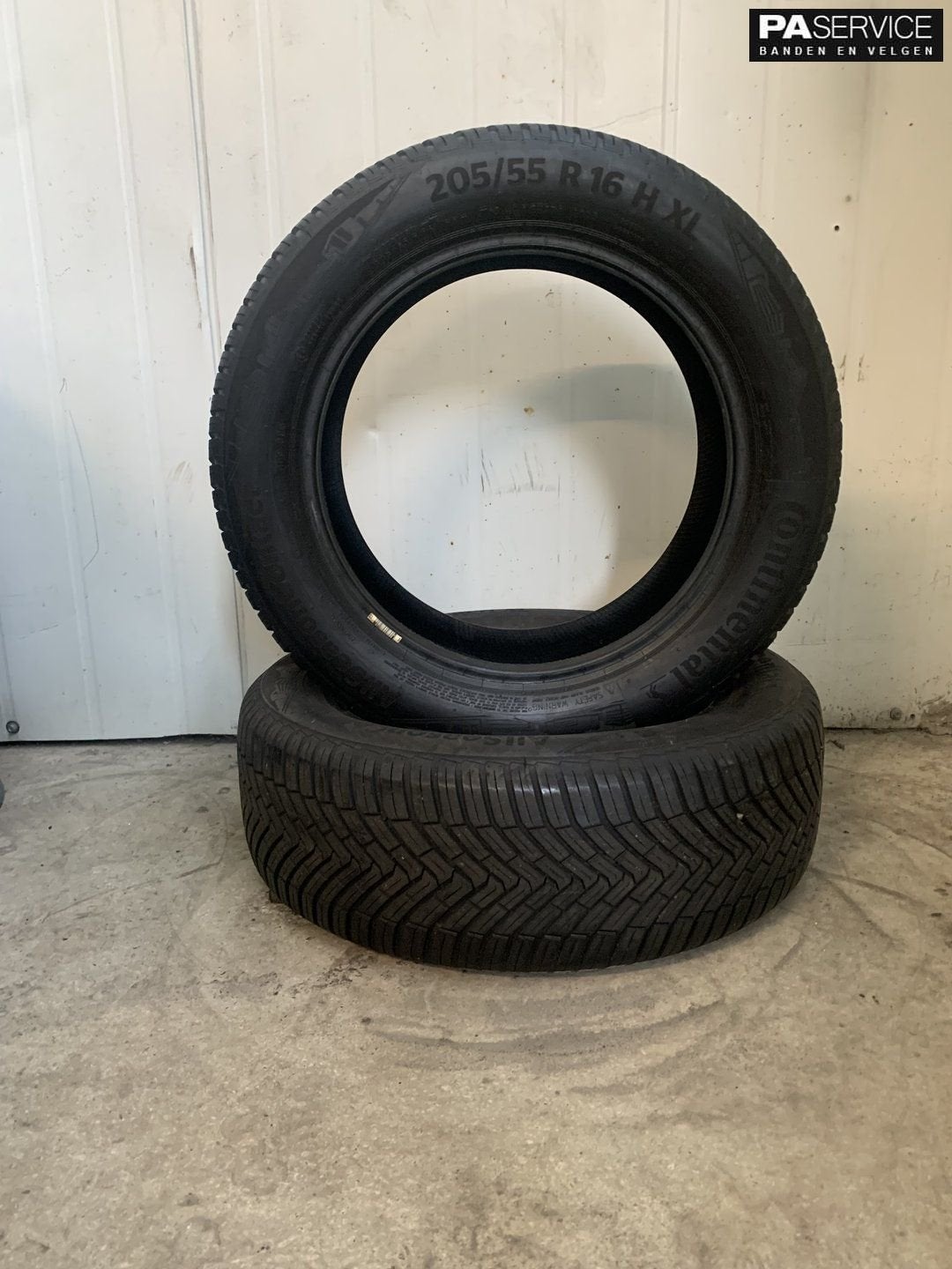 2x Continental 205 55 16 All season met 6,4 mm, Auto-onderdelen, Banden en Velgen, Gebruikt, -, -, Banden en Velgen