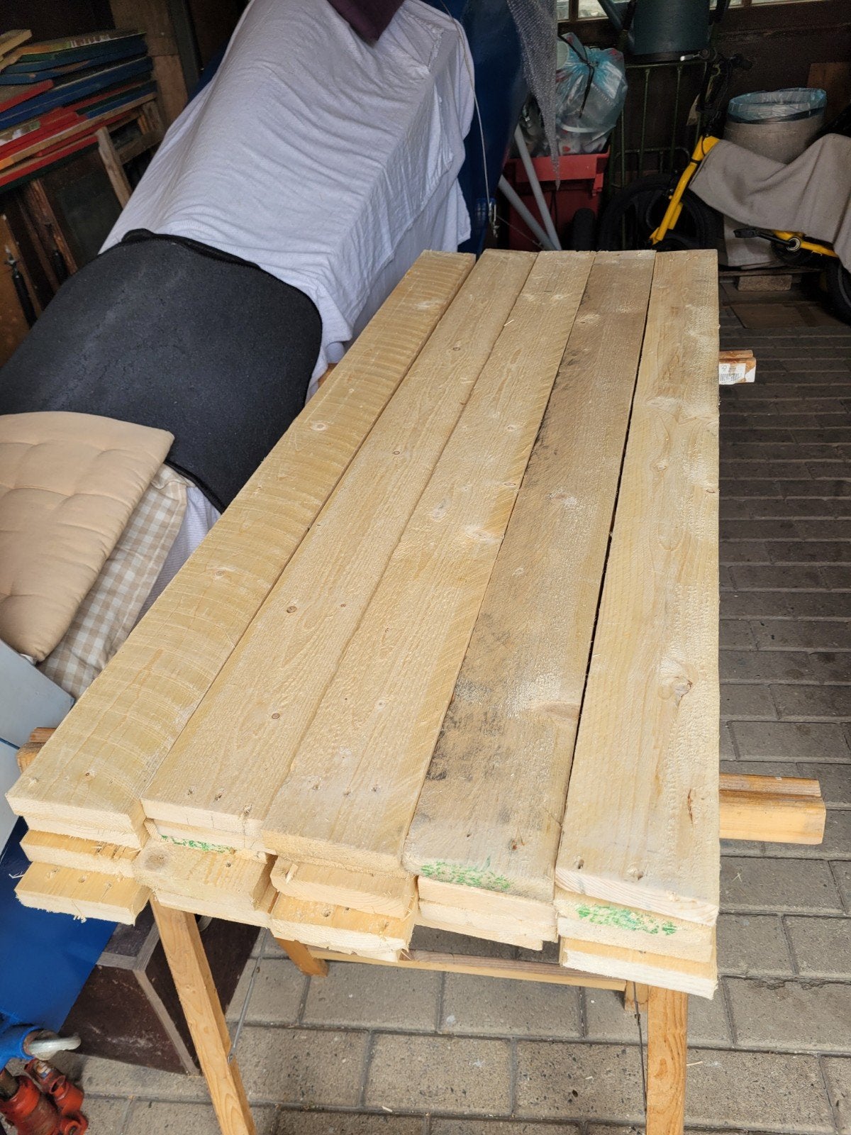 16 rechte planken, Tuin en Terras, Ophalen, Planken