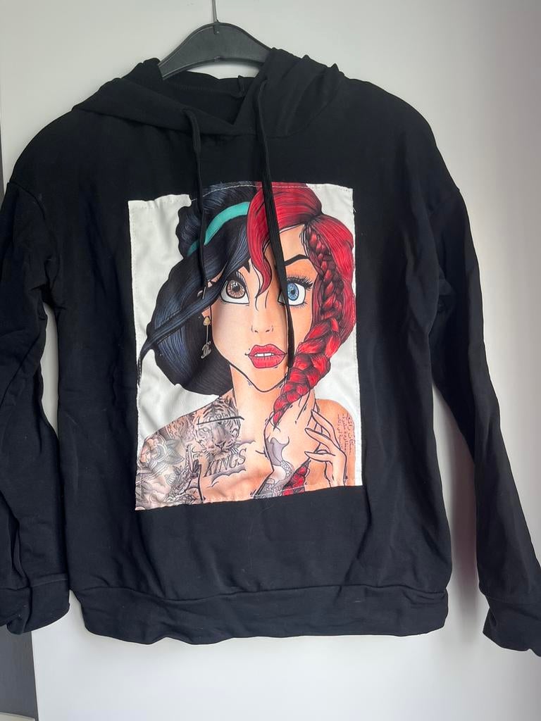 Dunne hoodie, Ophalen of Verzenden, Zo goed als nieuw, Maat 36 (S), Zwart