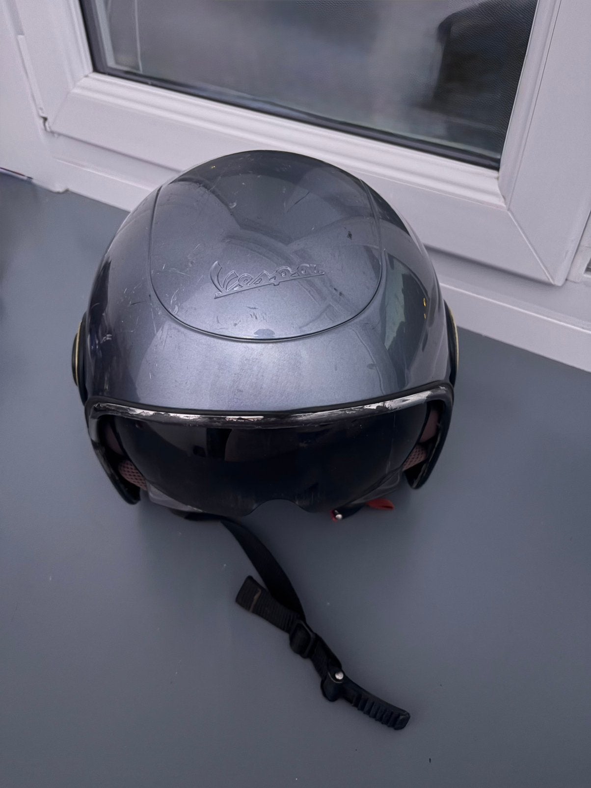 Vespa helm, Ophalen, Gebruikt