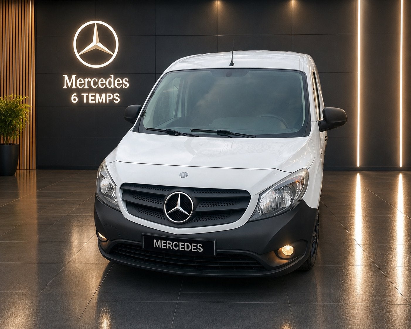 Mercedes Citan 109 CDI jaar 2016, Voorwielaandrijving, Stof, Wit, Mercedes-Benz