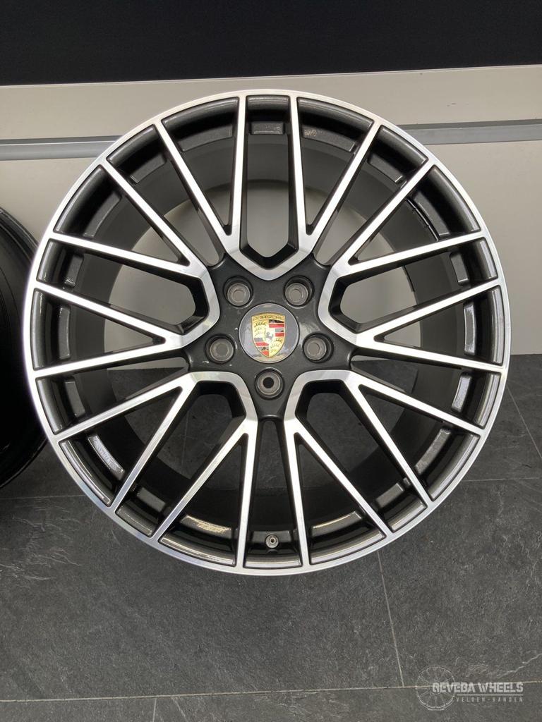 21” originele Porsche Cayenne 9Y / 9Y3 velgen breedset 5x130, Auto-onderdelen, Banden en Velgen, Velg(en), 21 inch, Personenwagen
