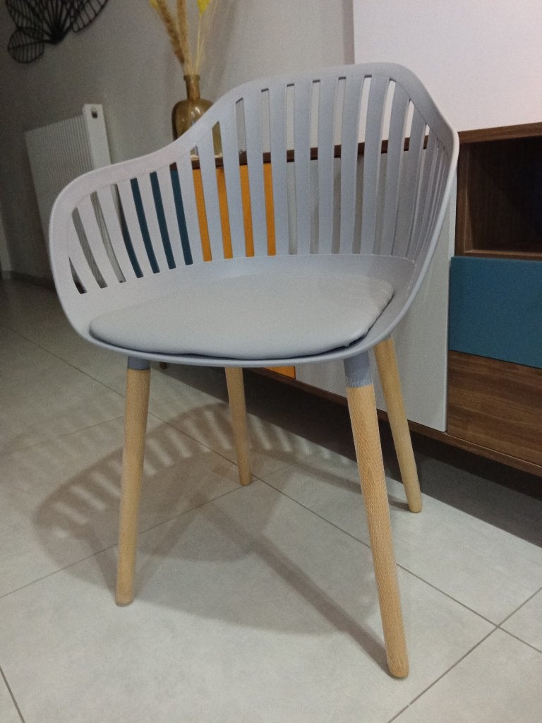 ️ 8 nouveaux fauteuils chaises style scandinave 30 eu pc., Maison & Meubles, Chaises, Neuf, Bois, Gris, Enlèvement