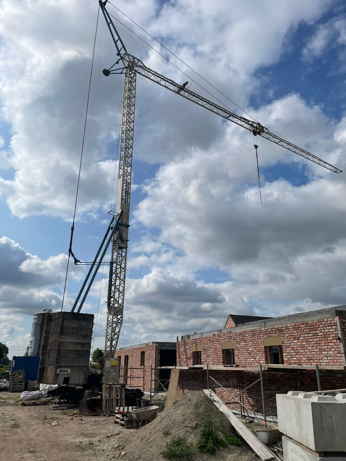 Torenkraan te koop, Bricolage & Construction, Monte-charges, Enlèvement, Comme neuf