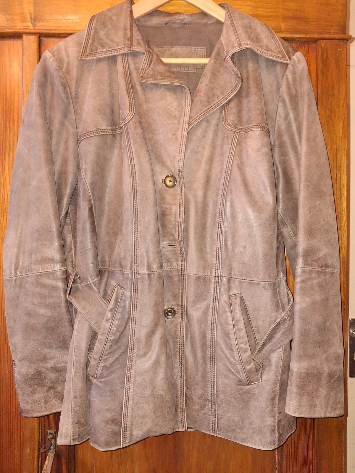 mooie suede lange vest, Bruin, Maat 48/50 (M), Zo goed als nieuw, Ophalen