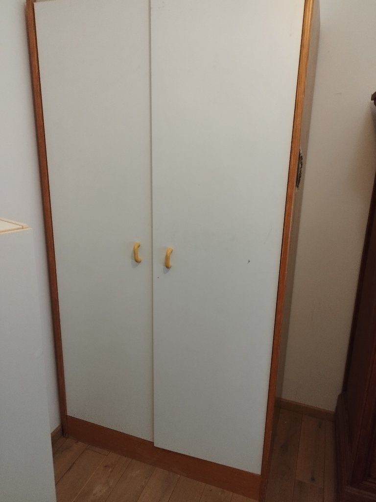 Penderie, Huis en Inrichting, Kasten | Kleerkasten, Ophalen, 100 tot 150 cm, Teakhout, Zo goed als nieuw