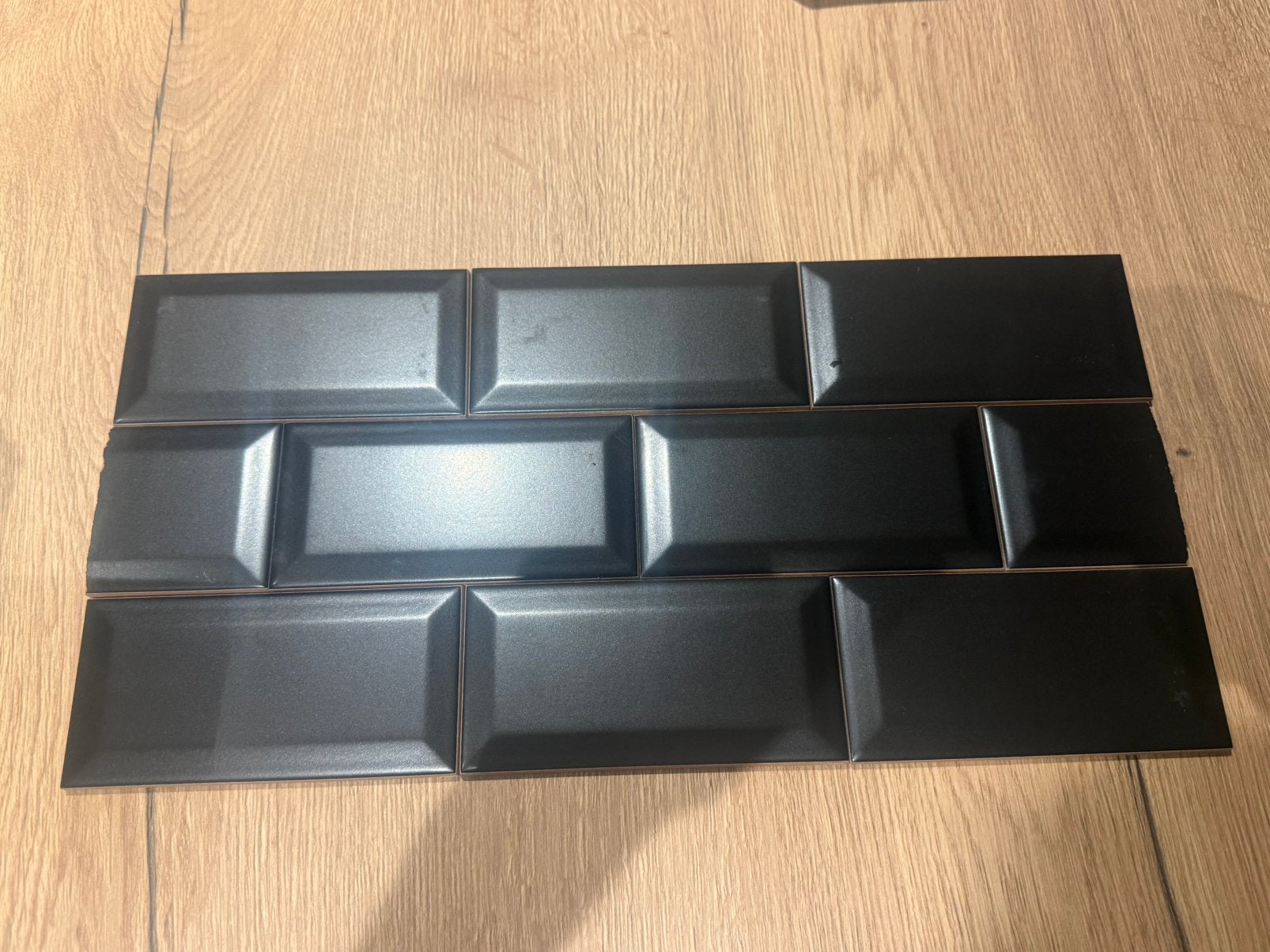 Carrelages type carreaux de métro noir mat, Moins de 20 cm, Enlèvement, Moins de 20 cm, Moins de 5 m²