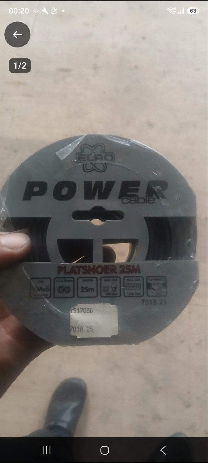 stroom kabel, Bricolage & Construction, Enlèvement ou Envoi
