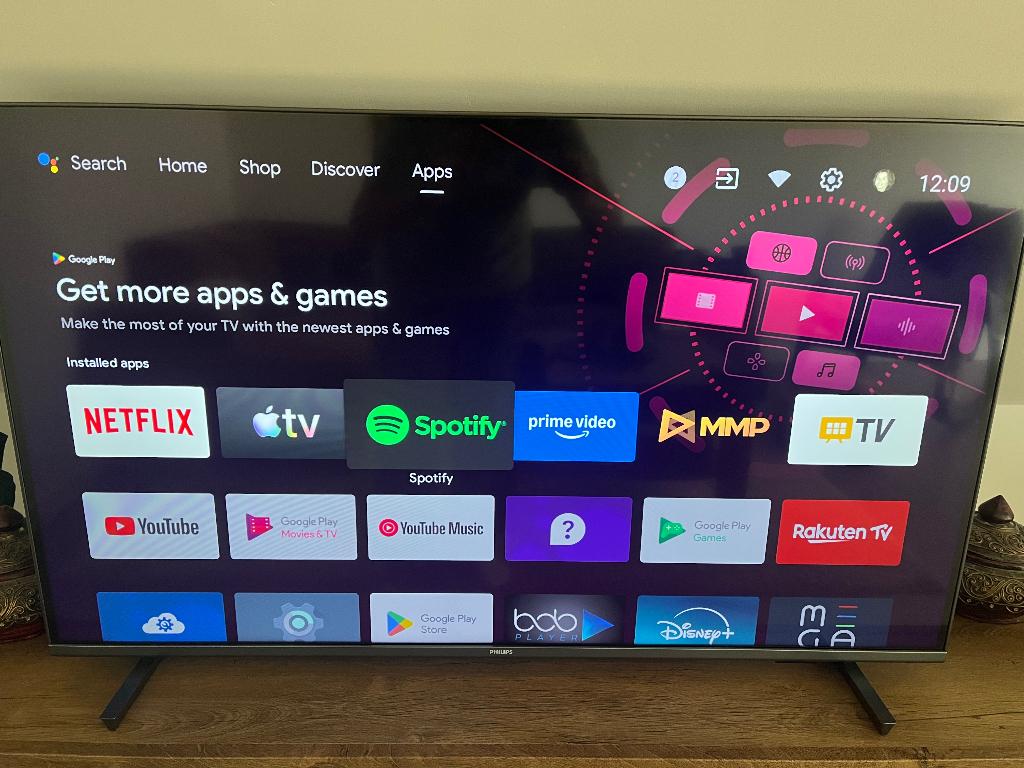 Philips Smart Televisie, Philips, Comme neuf, Enlèvement, 100 cm ou plus