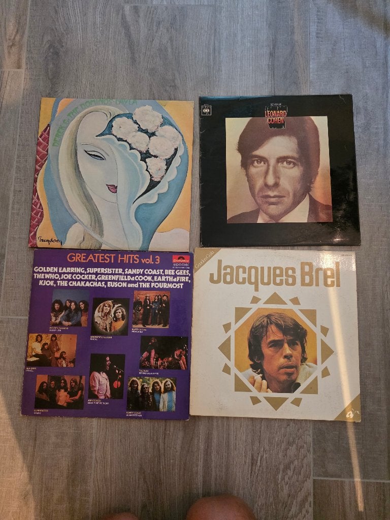 Vinyl platen leonard cohen jaques brel......, CD & DVD, Enlèvement ou Envoi