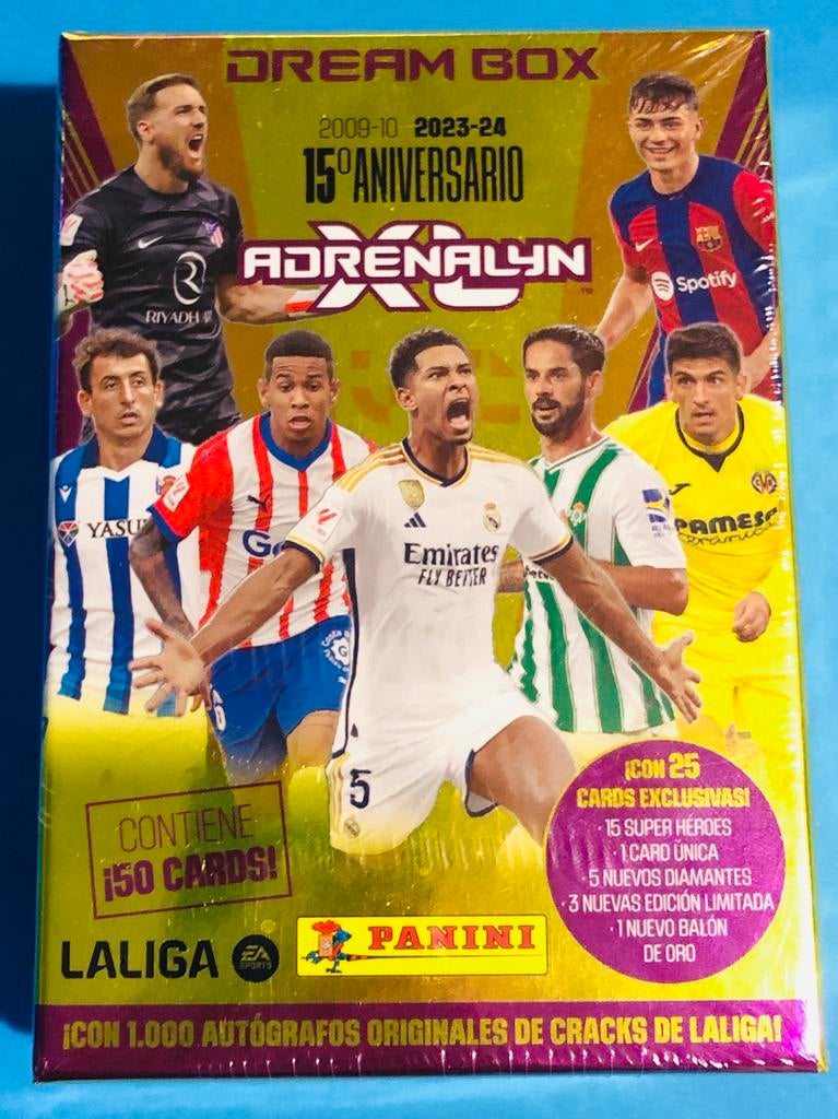 Boîtede rêve PaniniAdrenalynXL 2023/24 La Liga Dream scellée, Envoi, Neuf, Autocollant