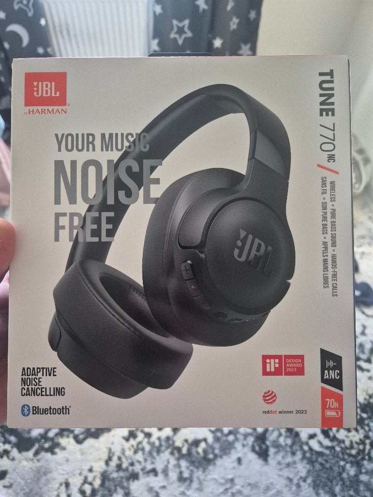 Jbl 770 nc, TV, Hi-fi & Vidéo, Neuf, Noir, Bluetooth, Supra-auriculaire